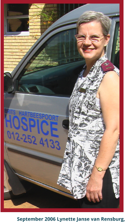 September 2006 Lynette Janse van Rensburg,